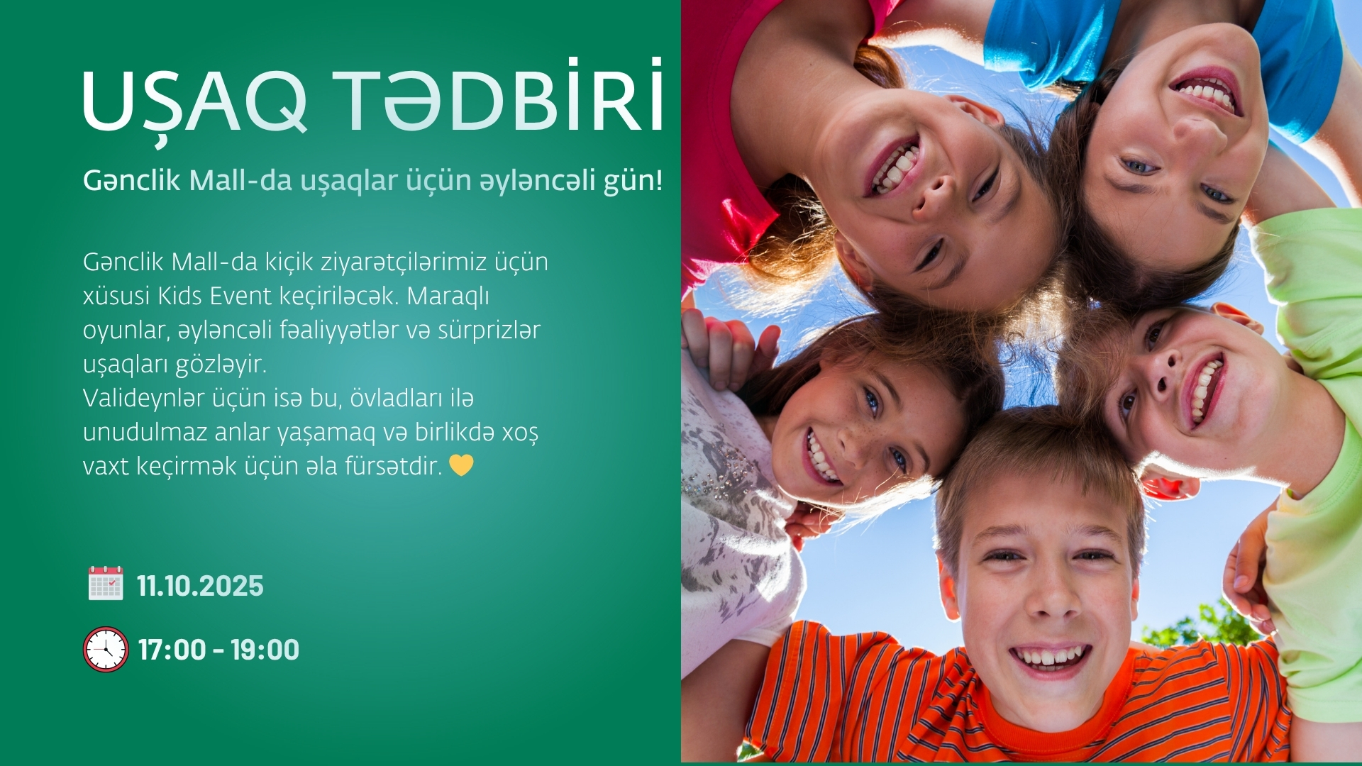 Gənclik Mall uşaq tədbiri